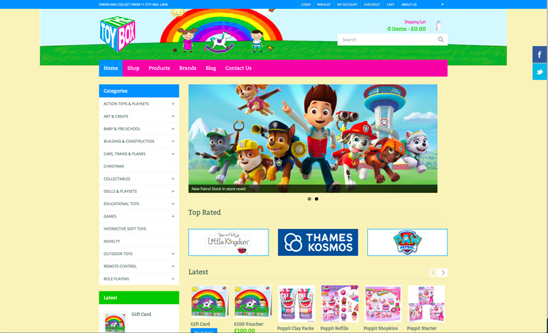 the toy box website
